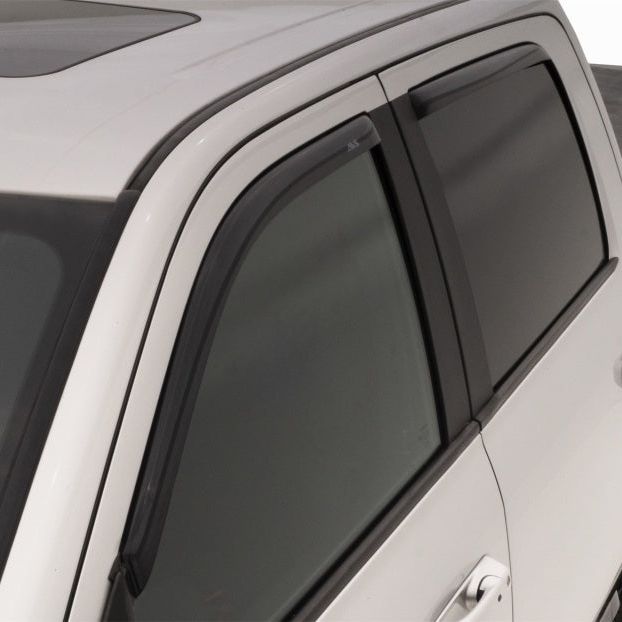 AVS 09-18 Dodge RAM 1500 Crew Cab Ventvisor In-Channel Front & Rear Window Deflectors 4pc - Smoke-tuningsupply.com