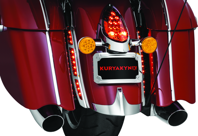 Kuryakyn LED Rear Fender Strip Lights For Indian Chrome-tuningsupply.com