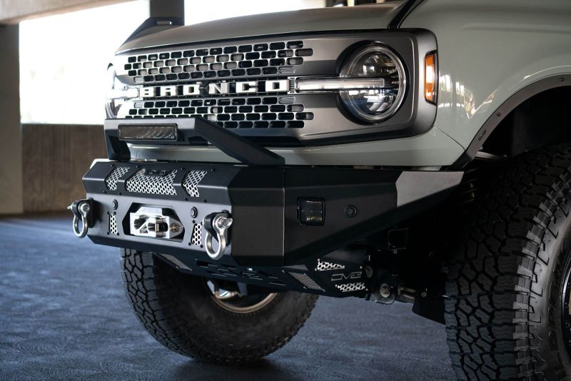 DV8 Offroad Bull Bar Add-On For DV8 Ford Bronco Bumpers - Fits 13in Elite Series Light Bar-tuningsupply.com