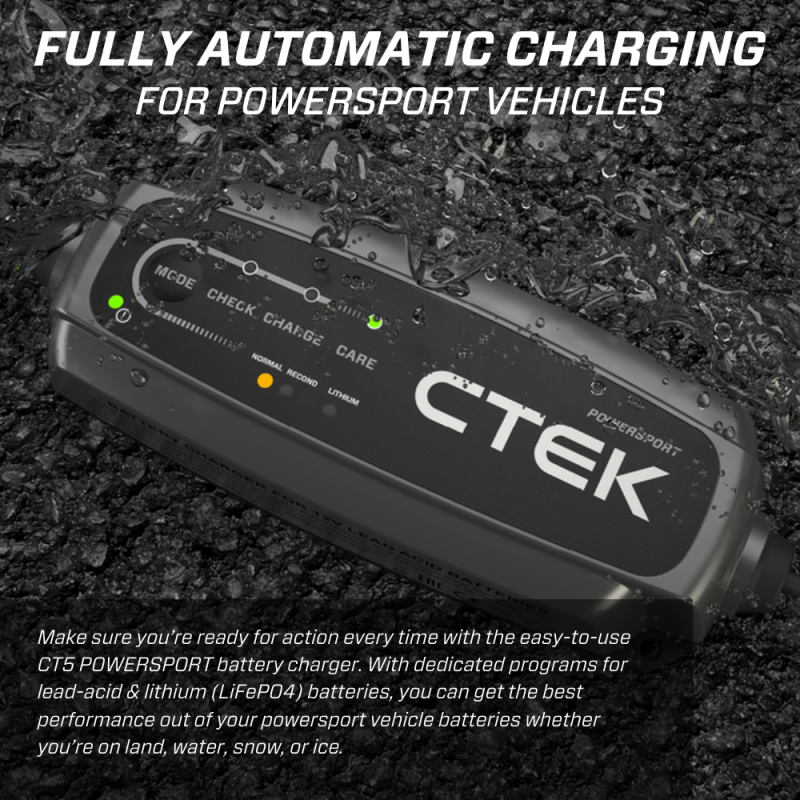 CTEK Battery Charger - CT5 Powersport - 2.3A-tuningsupply.com