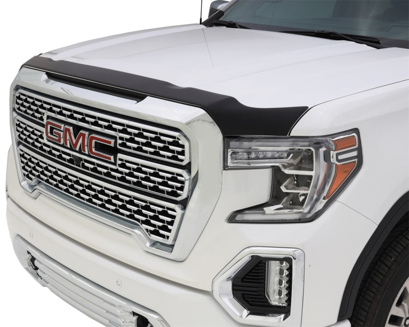 AVS 19-22 GMC Sierra 1500 Aeroskin Low Profile Hood Shield - Matte Black-tuningsupply.com