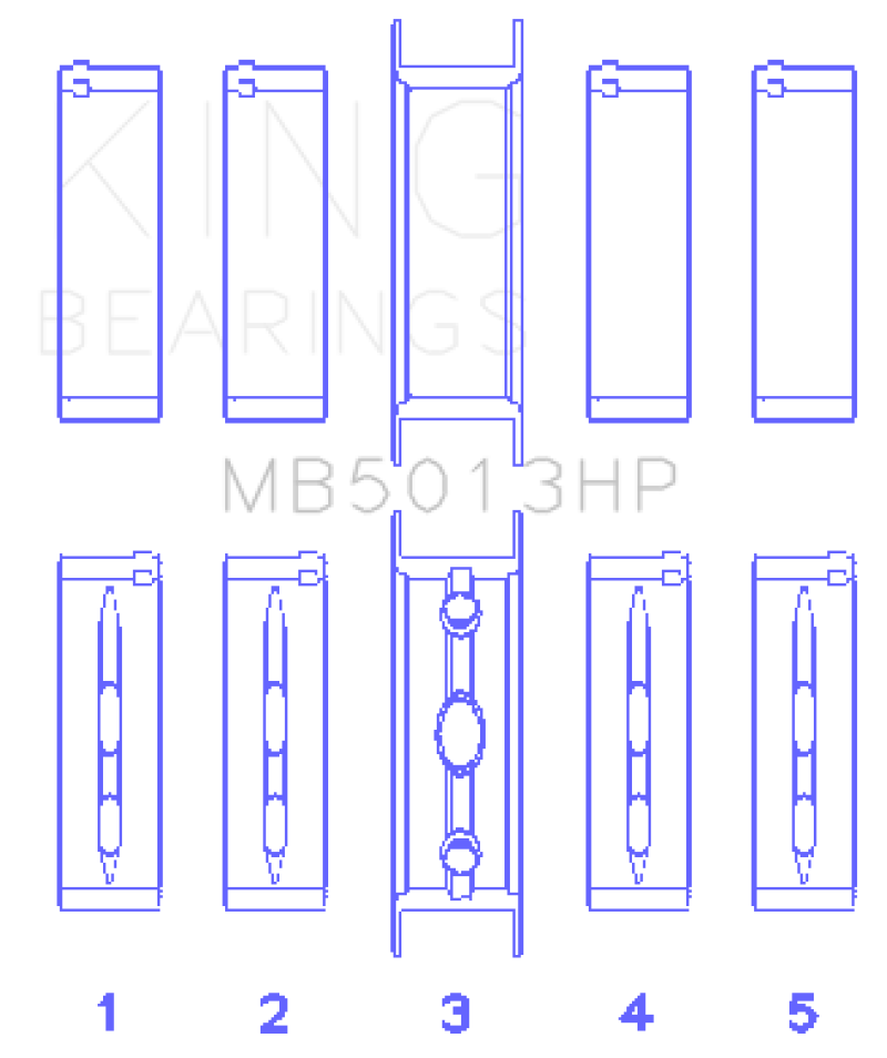 
  

King Engine Bearings GMB5013HP010X - KINGMB5013HP010X - King Engine Bearings Chevy LS1/LS2/LS4/LS6 Performance Main Bearing Set - Size 010X - Shipped in Europe - Tuningsupply.com

