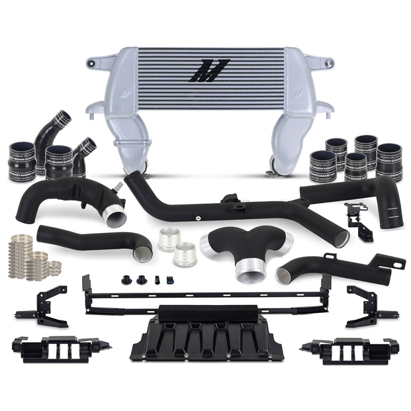 Mishimoto 21+ Ford Bronco 2.7L High Mount INT Kit BK Pipes SL Core-tuningsupply.com