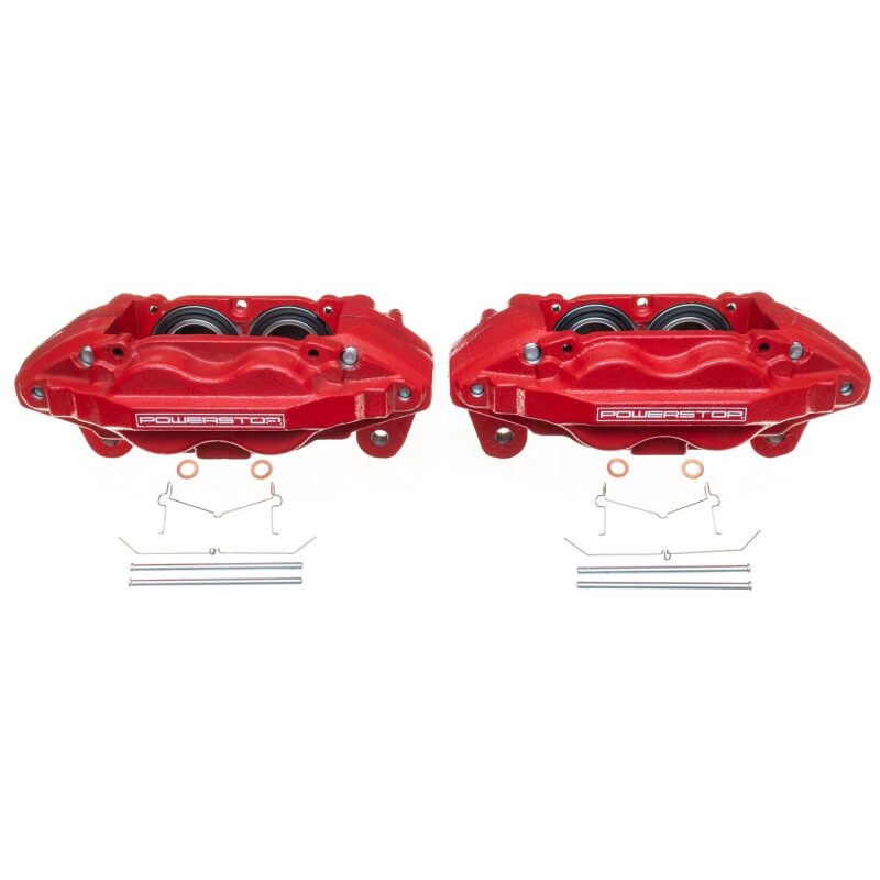 Power Stop 08-15 Toyota Sequoia Front Red Calipers w/o Brackets - Pair-tuningsupply.com