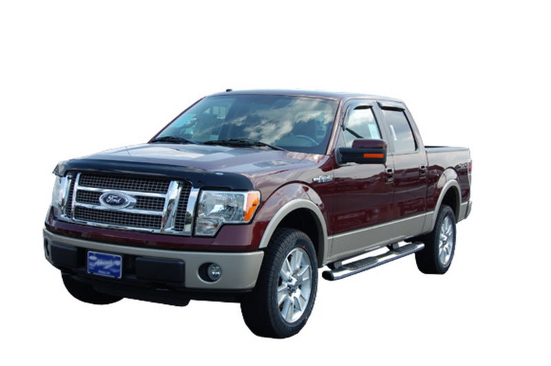 AVS 09-14 Ford F-150 (Excl. Raptor) High Profile Bugflector II Hood Shield - Smoke-tuningsupply.com