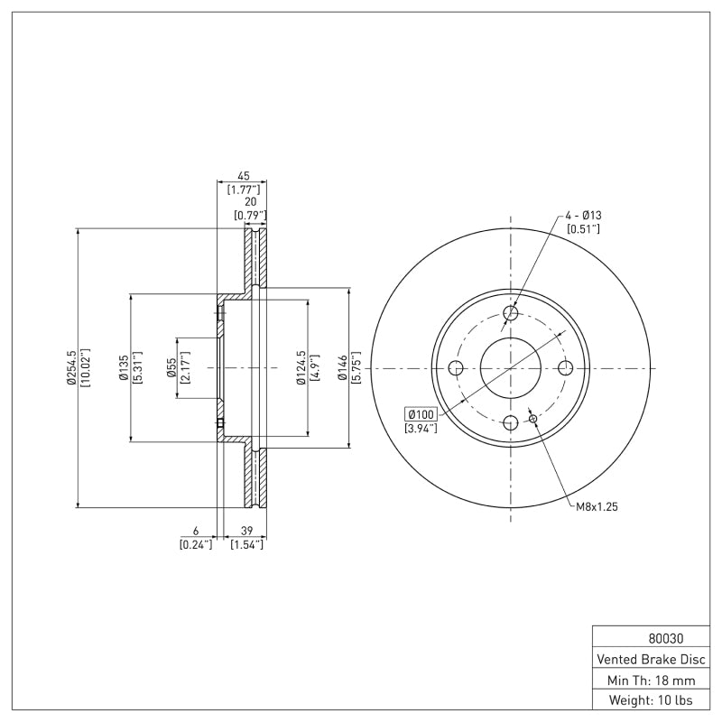 

DFC 600-80030 - DFC600-80030 - DFC 94-02 Mazda Miata Front Brake Rotor - Shipped in Europe - Tuningsupply.com
