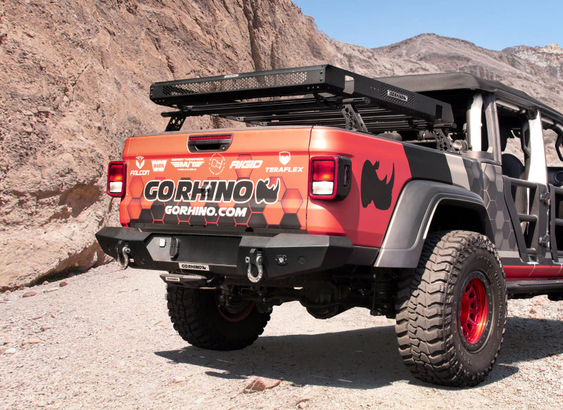 Go Rhino 20-22 Jeep Gladiator JT/16-22 Toy. Tacoma/05-21 Nssn Frontier XRS Cross Bars Kit - Tex. Blk-tuningsupply.com