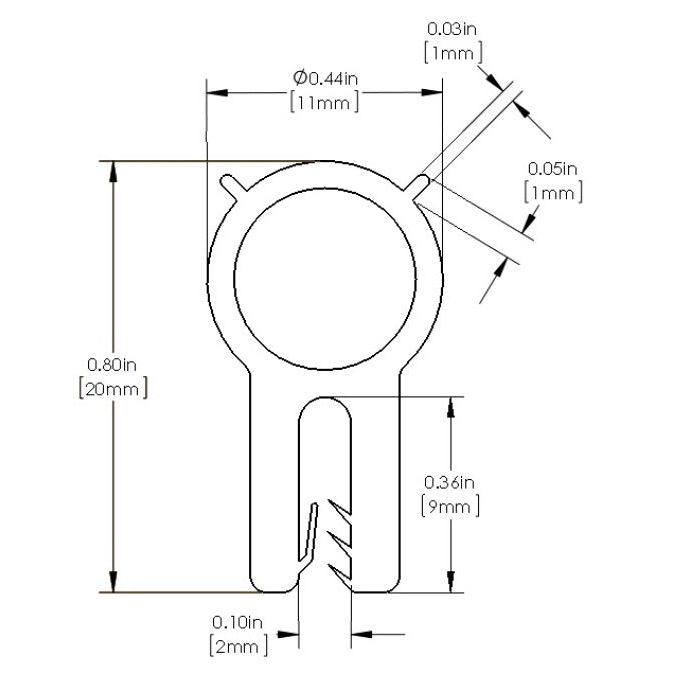 aFe MagnumFORCE Spare Parts Trim Seal Kit (1/16IN X 7/16IN) x 36IN L-tuningsupply.com