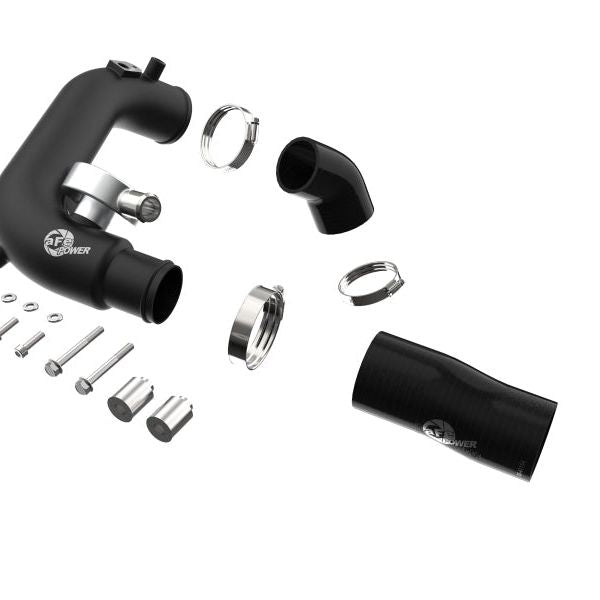 aFe BladeRunner 2 1/2in Intercooler Hot Side Charge Pipe 18-21 Jeep Wrangler JL L4-2.0L (t) - Black-tuningsupply.com