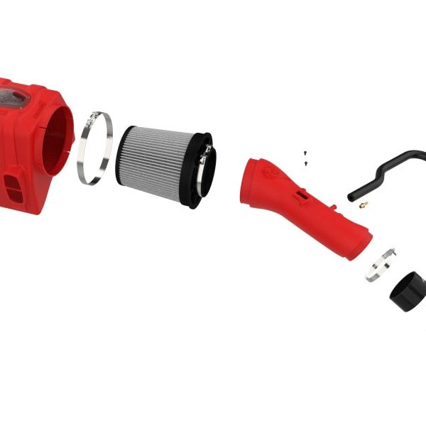 aFe 07-21 Toyota Tundra V8 5.7L Momentum GT Red Edition Cold Air Intake System w/ Pro DRY S Filter-tuningsupply.com