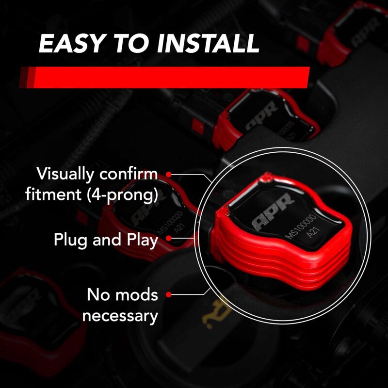 

APR MS100208 - APRMS100208 - APR EA888.1/EA888.2/EA113/EA837 (PQ35/PQ45) 2.0T/3.0T Ignition Coil - Red - Shipped in Europe - Tuningsupply.com
