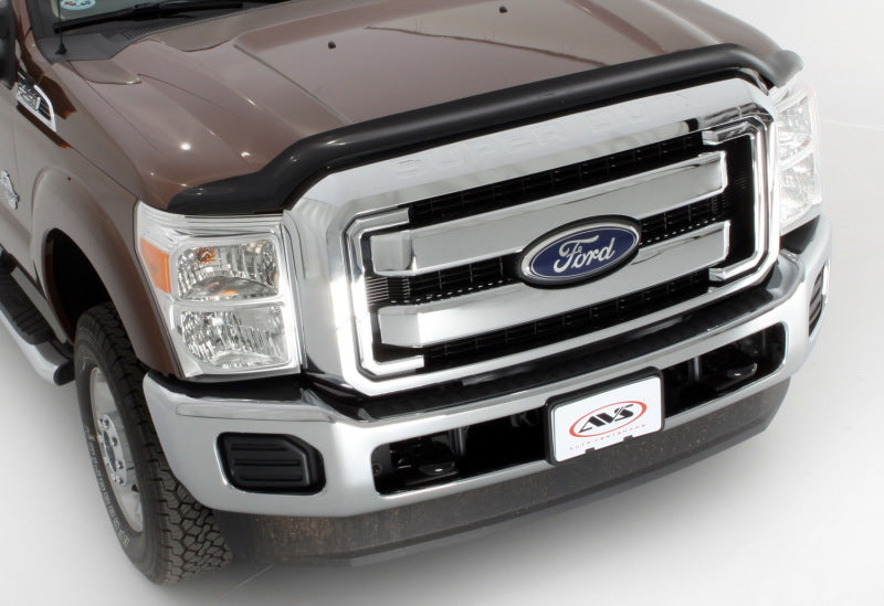 AVS 08-10 Ford F-250 High Profile Bugflector II Hood Shield - Smoke-tuningsupply.com