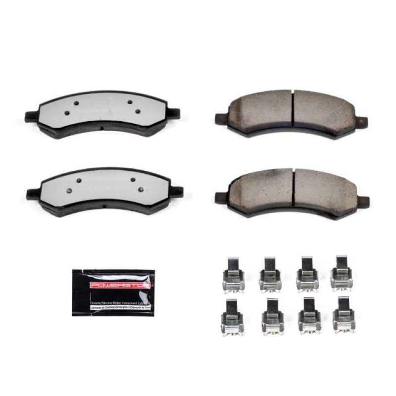 Power Stop 07-09 Chrysler Aspen Front Z36 Truck & Tow Brake Pads w/Hardware-tuningsupply.com