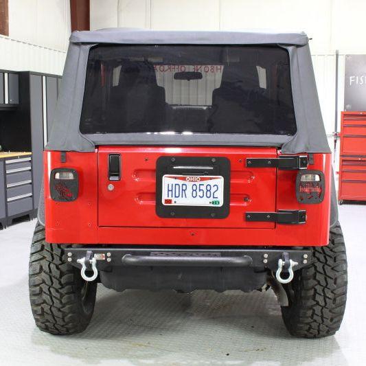 Fishbone Offroad 97-06 Jeep Wrangler TJ Rear Bumper W/Step Piranha Series-tuningsupply.com