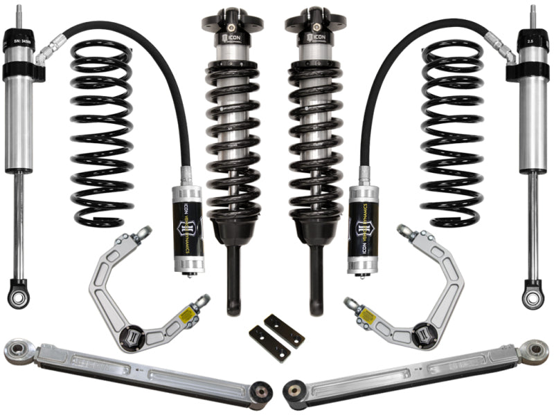 
  

ICON  - ICOK53064 - ICON 2010+ Toyota FJ/4Runner 0-3.5in Stage 4 Suspension System w/Billet Uca - Shipped in Europe - Tuningsupply.com

