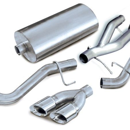 Corsa 2003-2006 Cadillac Escalade ESV 6.0L V8 Polished Sport Cat-Back Exhaust-tuningsupply.com