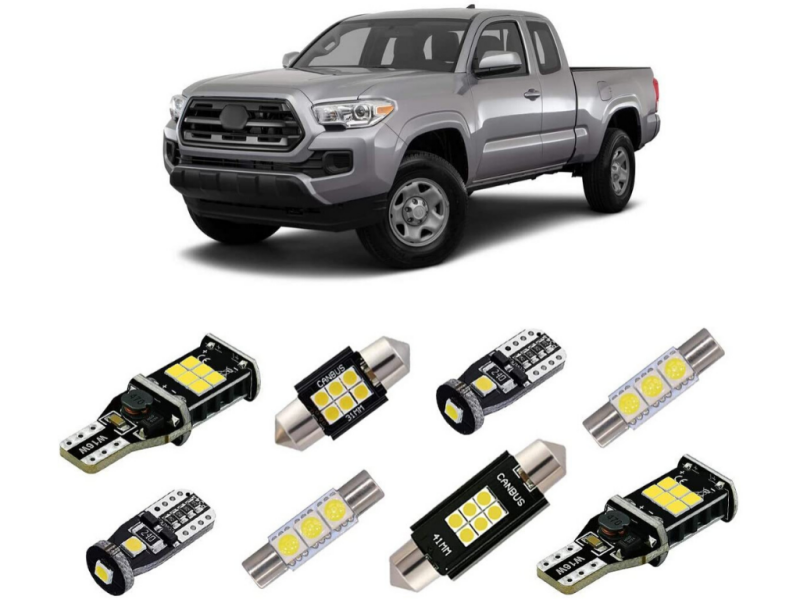 Cali Raised 2016-2023 Toyota Tacoma 9-Piece Interior Led Light Kit-tuningsupply.com