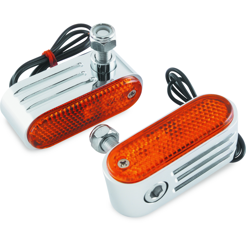 BikeMaster Marker/Side Lights 5/16in Mount Single Bulb Amber-tuningsupply.com