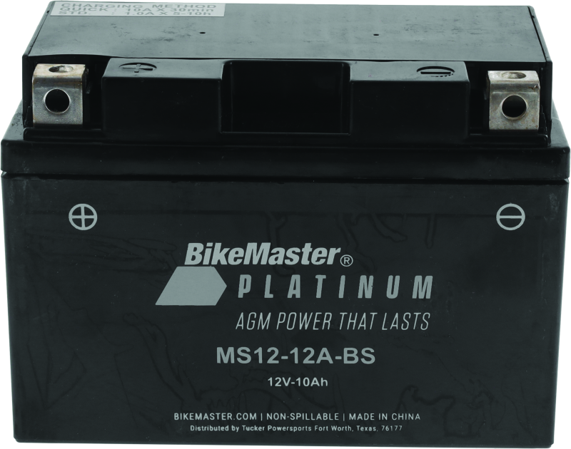 BikeMaster AGM Battery - MS12-12A-BS-tuningsupply.com