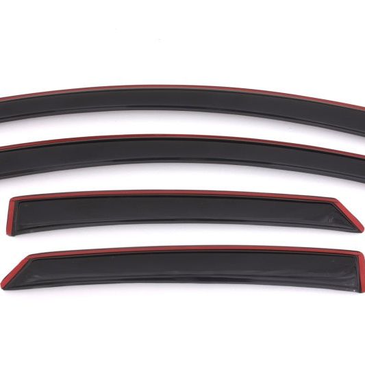 AVS 13-18 Ford Fusion Ventvisor In-Channel Front & Rear Window Deflectors 4pc - Smoke-tuningsupply.com