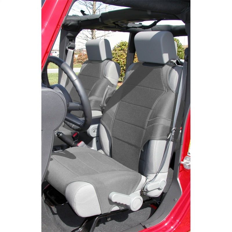 Rugged Ridge Neoprene Seat Vests Gray 07-20 JK/JL/JT-Seats-Rugged Ridge-RUG13235.32-SMINKpower Performance Parts