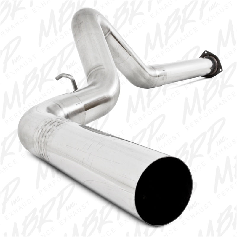 MBRP 07-10 Chevy/GMC 2500/3500 Duramax LMM 4in Filter Back Single Side T409 No Muffler-tuningsupply.com