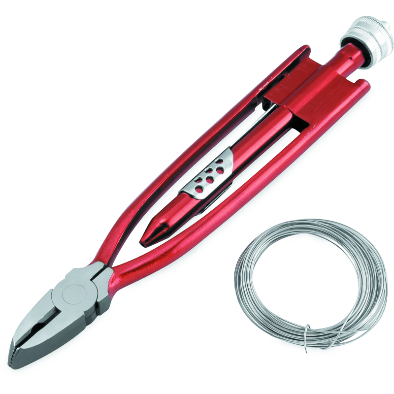 BikeMaster 9in Safety Wire Pliers w/ Wire-tuningsupply.com