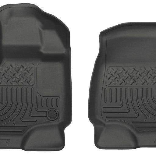 Husky Liners 15-23 Ford F-150 Super/Super Crew Cab WeatherBeater Black Front Floor Liners-tuningsupply.com