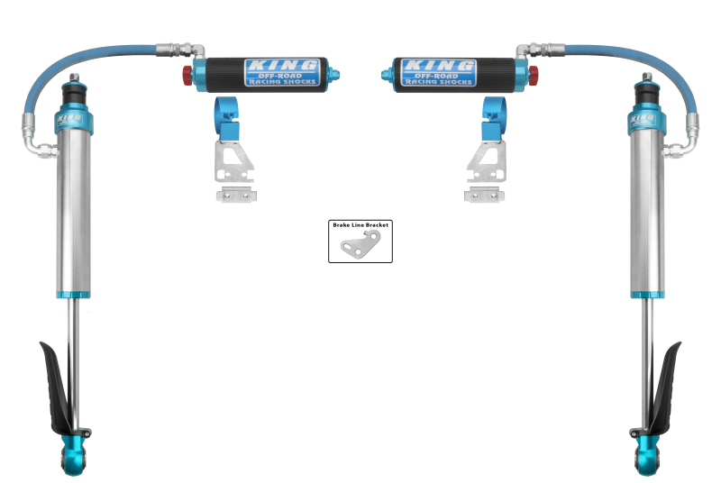 King Shocks 2024+ Toyota Tacoma 2.5 Dia Remote Reservoir Shock w/Adjuster (Pair) - Rear-tuningsupply.com