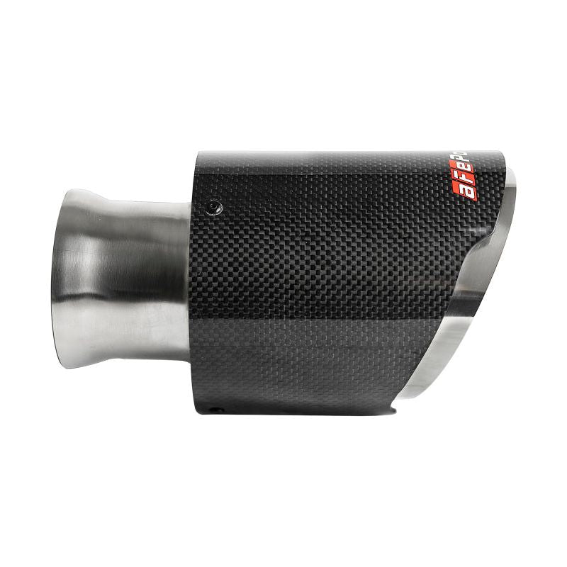 aFe MACH Force-XP 4-1/2in Carbon Fiber OE Replacement Exhaust Tips - 15-19 Dodge Charger/Hellcat-tuningsupply.com