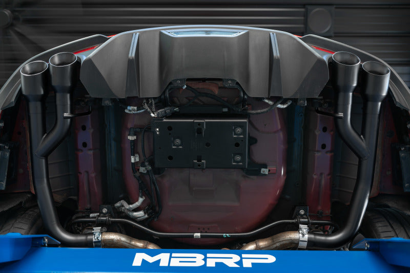 MBRP 18-20 Ford Mustang GT 2.5in T304 Non Active Dual Axle Back Exhaust System - 4in Dual Wall Tips-tuningsupply.com