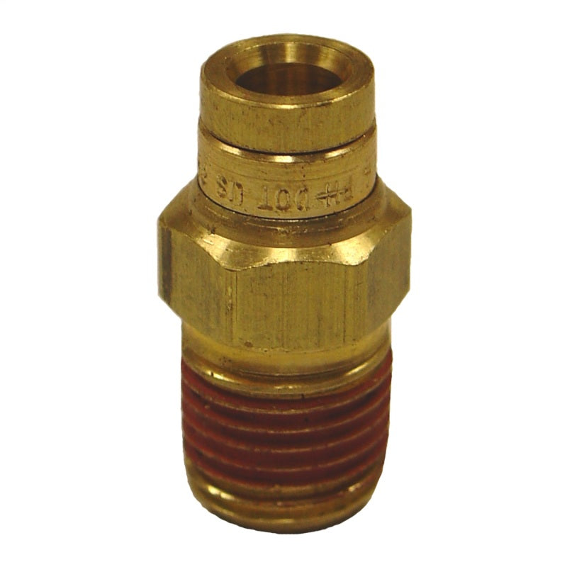 Firestone Male Connector 1/4in. Push-Lock x 1/4in. NPT Brass Air Fitting - 2 Pack (WR17603463)-tuningsupply.com