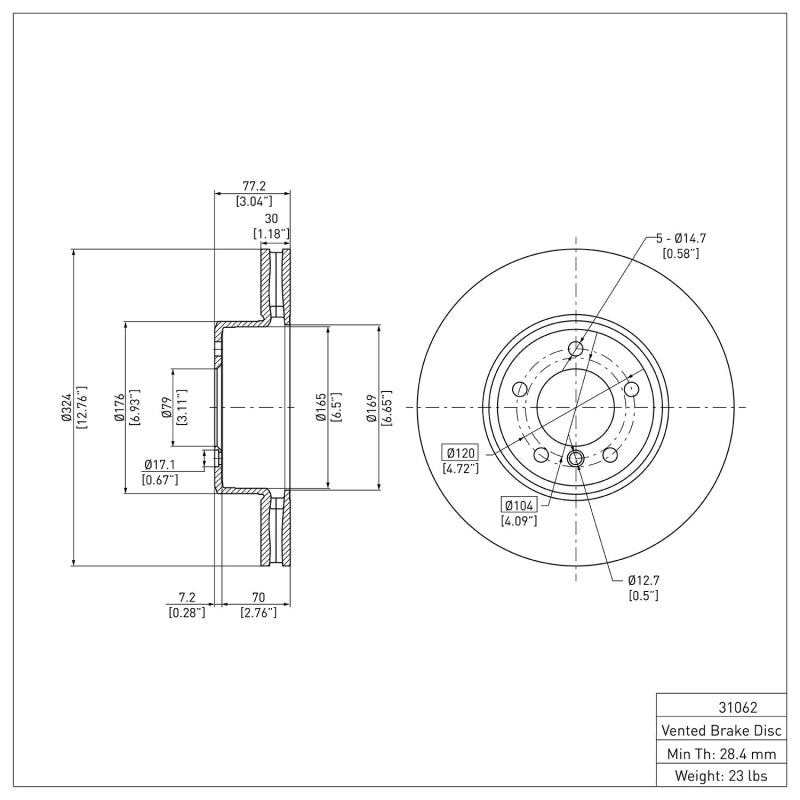 

DFC 600-31062 - DFC600-31062 - DFC 04-10 BMW 528i Front Brake Rotor - Shipped in Europe - Tuningsupply.com
