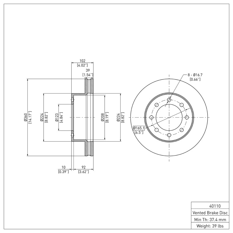 

DFC 600-40110 - DFC600-40110 - DFC 09-25 Dodge Ram 4000 (Mexico) Front Brake Rotor - Shipped in Europe - Tuningsupply.com
