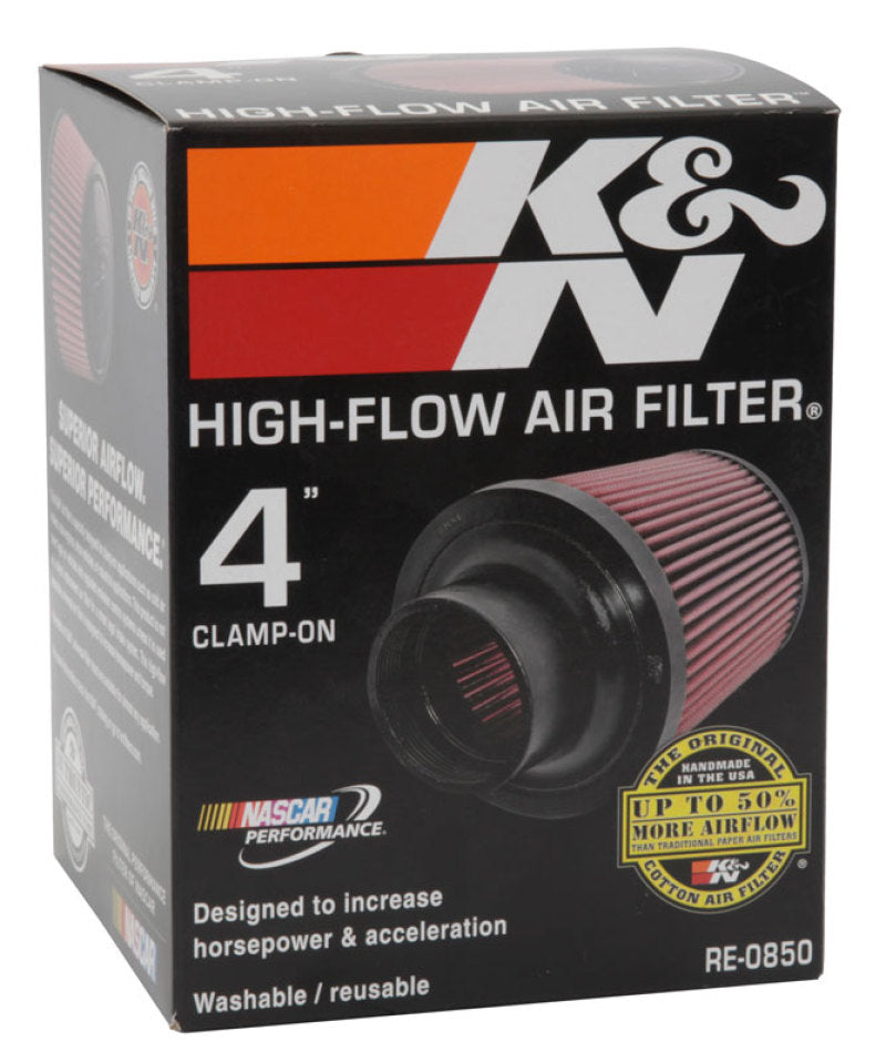 

K&N Engineering RE-0850 - KNNRE-0850 - K&N Universal Air Filter (4in. Flange / 6in. Base OD / 4-5/8in. Top OD / 6in. Height) - Shipped in Europe - Tuningsupply.com

