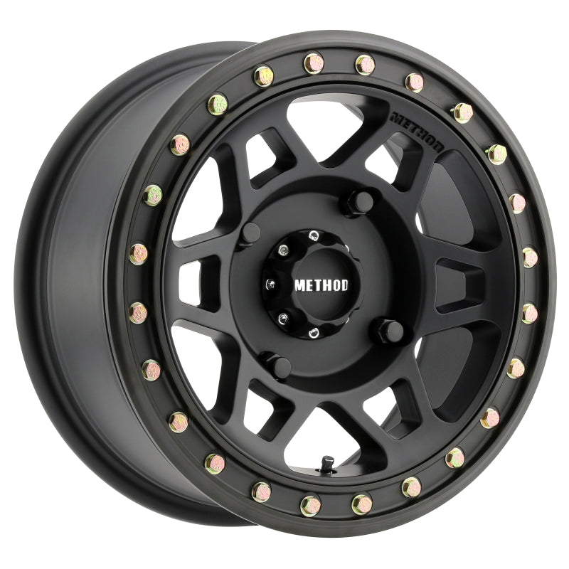 Method MR405 UTV Beadlock 15x7 / 5+2/38mm Offset / 4x136 / 106mm CB Matte Black Wheel-tuningsupply.com