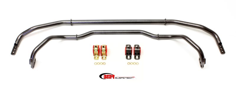 

BMR Suspension SB039H - BMRSB039H - BMR 13-15 Chevrolet Camaro Front & Rear Hollow 29mm Adj. Sway Bar Kit w/ Bushings - Black Hammertone - Shipped in Europe - Tuningsupply.com
