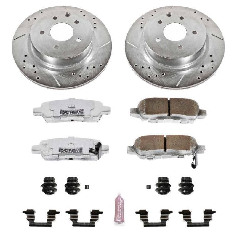 Power Stop 08-12 Infiniti EX35 Rear Z26 Street Warrior Brake Kit-tuningsupply.com