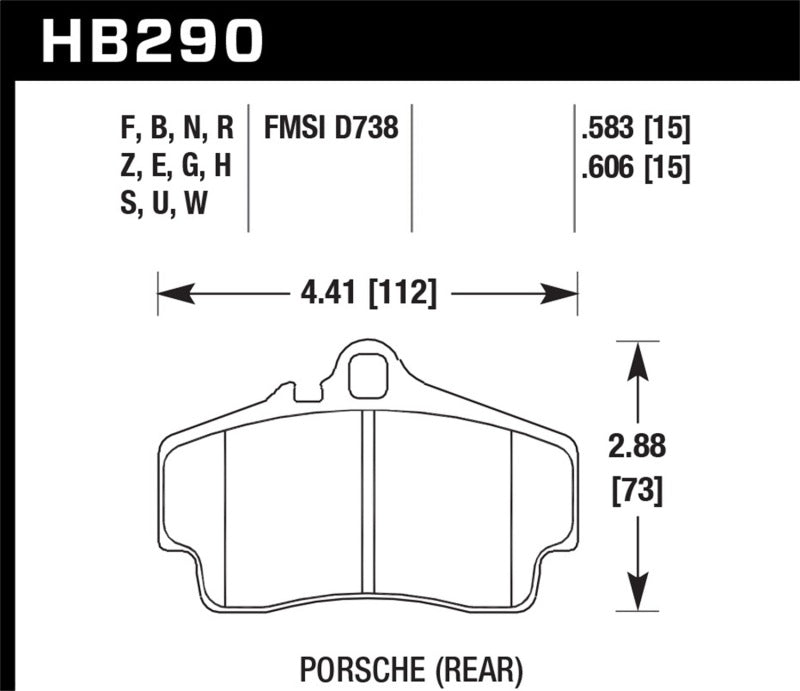 

Hawk Performance HB290U.583 - HAWKHB290U.583 - Hawk Performance 98-10 Porsche 911 Carrera 2 / 07-12 Boxster S DTC-70 Race Rear Brake Pads - Shipped in Europe - Tuningsupply.com
