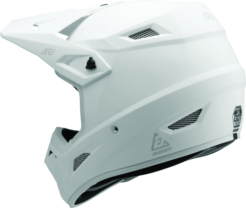 Answer AR1 Solid Helmet White - XS-tuningsupply.com