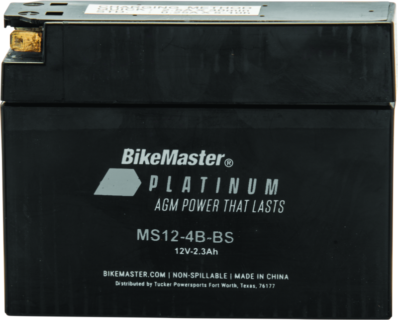 BikeMaster AGM Battery - MS12-4B-BS-tuningsupply.com