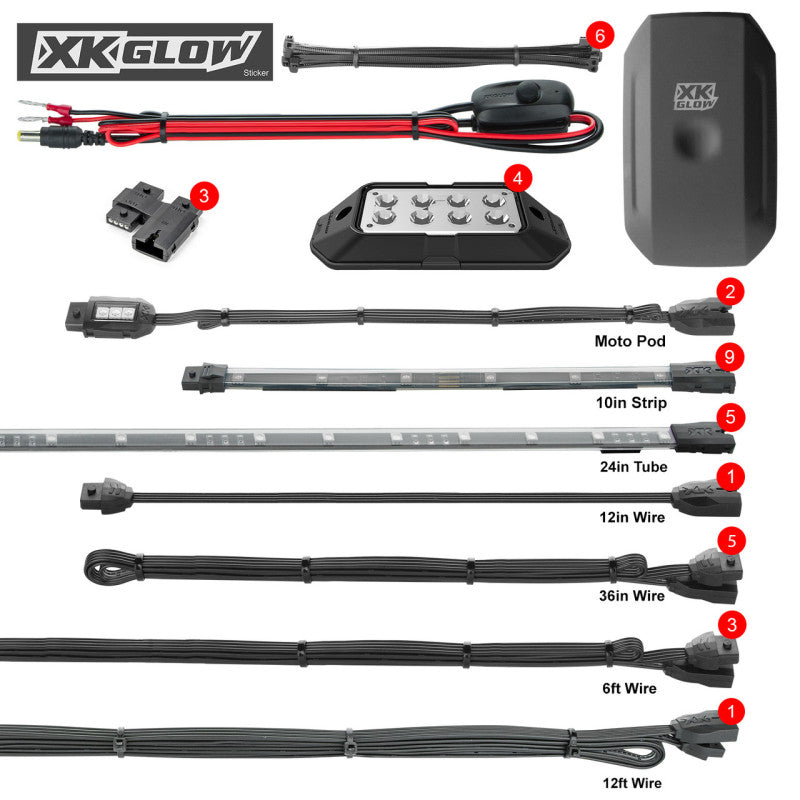 

XKGLOW XK-SLING-ADV - XKGXK-SLING-ADV - XK Glow LED Underglow Light Kit for Polaris Slingshot XKCHROME Smartphone App Controller (Advanced) - Shipped in Europe - Tuningsupply.com
