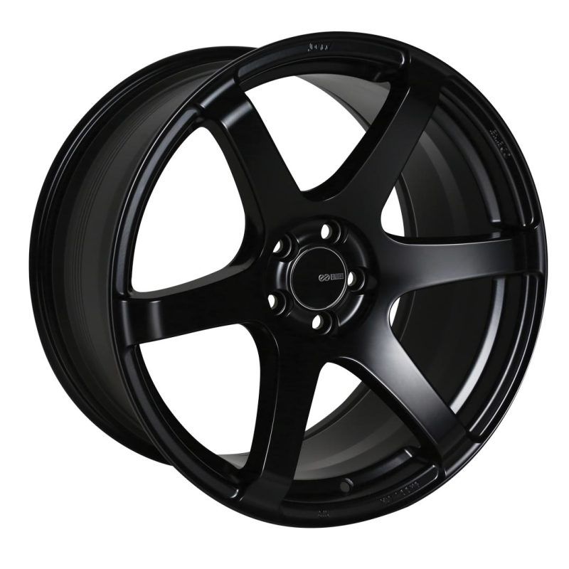 Enkei T6S 17x8 35mm Offset 5x114.3 Bolt Pattern 72.6 Bore Matte Black Wheel-tuningsupply.com