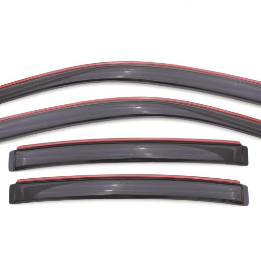 AVS 08-14 Dodge Avenger Ventvisor In-Channel Front & Rear Window Deflectors 4pc - Smoke-tuningsupply.com