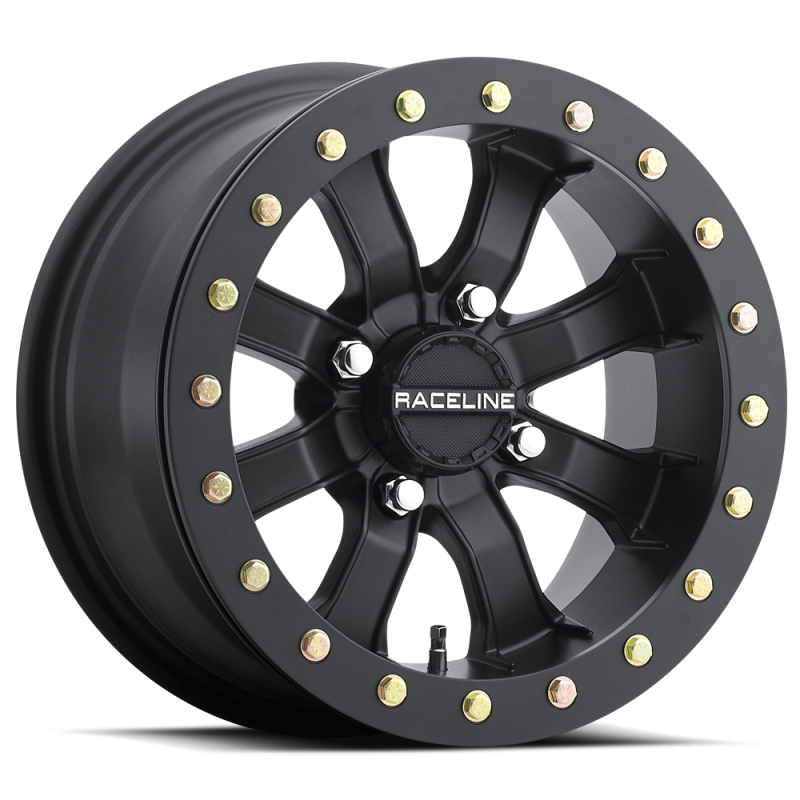 
  

Raceline A71B-47056-43 - RCLA71B-47056-43 - Raceline A71B Mamba 14x7in / 4x156 BP / 5mm Offset / 132.5mm Bore - Satin Black Beadlock Wheel - Shipped in Europe - Tuningsupply.com

