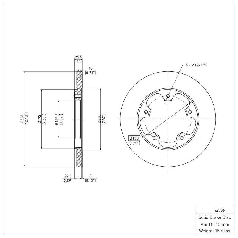 

DFC 600-54228 - DFC600-54228 - DFC 15-25 Ford Transit-350/SRW Rear Brake Rotor - Shipped in Europe - Tuningsupply.com
