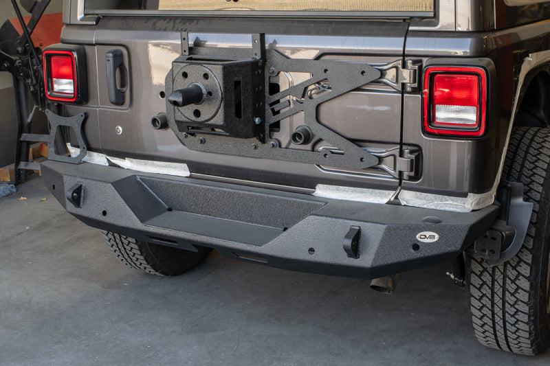 DV8 Offroad 2018+ Jeep Wrangler JL Tailgate Mounted Tire Carrier-tuningsupply.com