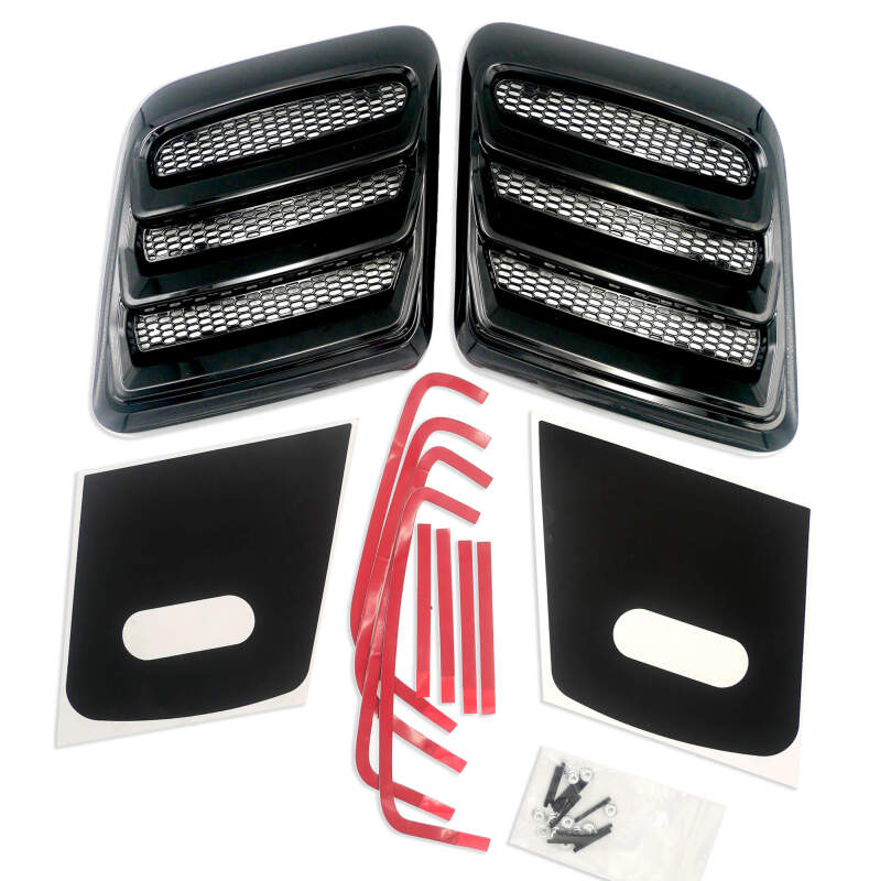 

Roush 422325 - RSH422325 - Roush 2018-2023 Mustang Hood Heat Extractors - Gloss Black - Shipped in Europe - Tuningsupply.com
