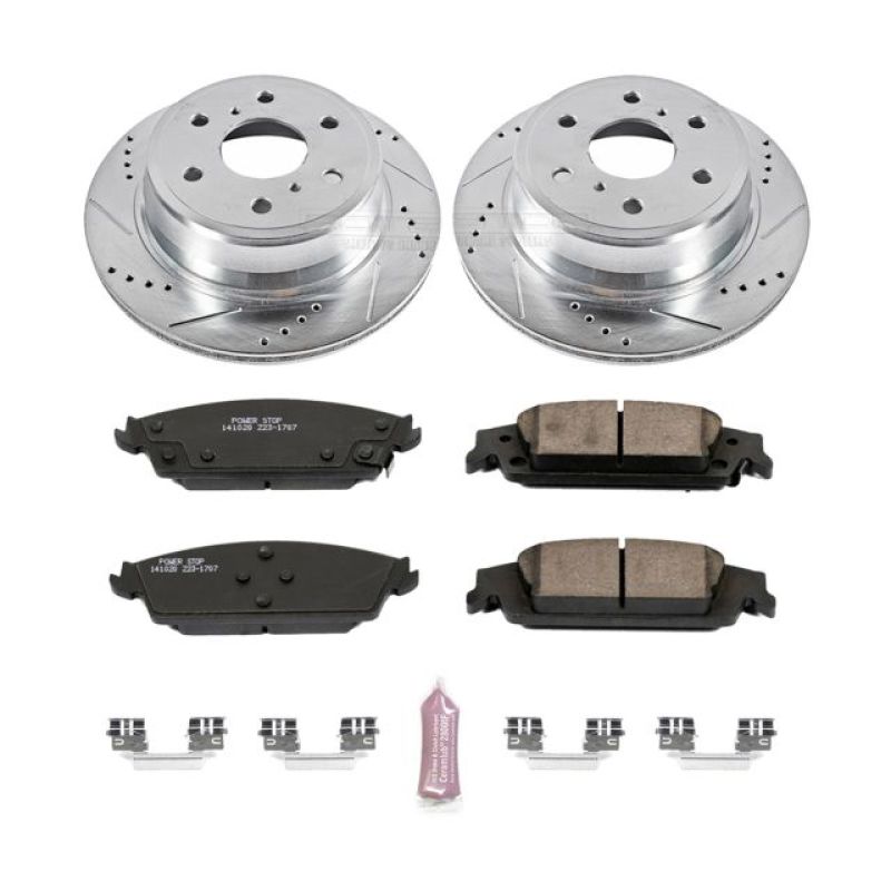 Power Stop 15-19 Cadillac Escalade Rear Z23 Evolution Sport Brake Kit-tuningsupply.com