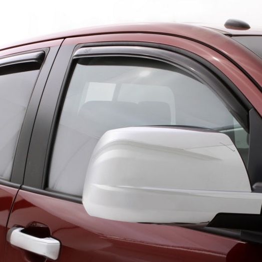 AVS 07-18 Toyota Tundra Double Cab Ventvisor In-Channel Front & Rear Window Deflectors 4pc - Smoke-tuningsupply.com